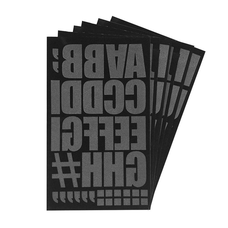 Magfok Iron on 2 Inch Letter Black Transfer, 6 Sheets (Black) - Image 1